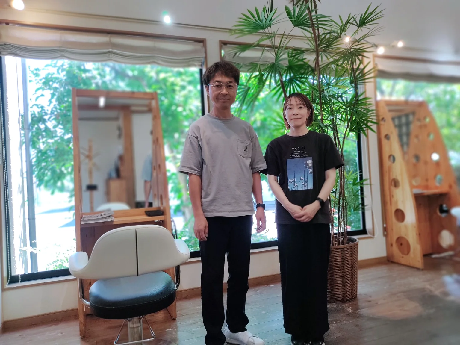 Hair Make PRISMを夫婦二人で営むスタッフ